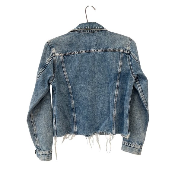 Lucky Brand The Tomboy Trucker Jacket Women S Blue Denim Jean Ranch Farm Western - Picture 3 of 8